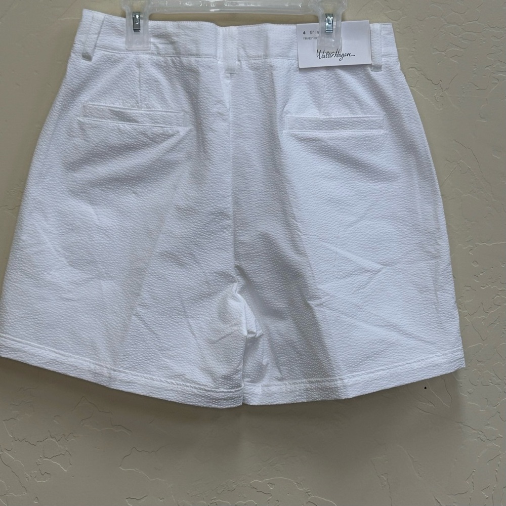 Walter Hagen White Bermuda Shorts Classic Style Clubhouse Traditional NWT - Picture 2 of 5